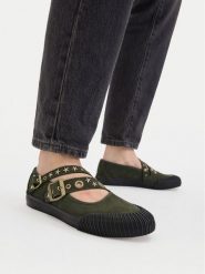Vans Baleriny Mary Jane Straps VN000D9AOLV1 Zielony. Zielone balerinki damskie Vans, bez wzorów. Za 399.99 zł.