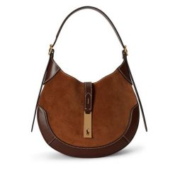 Torebka Polo Ralph Lauren. Brązowe torebki klasyczne damskie Polo Ralph Lauren, bez dodatków. Za 2,899.00 zł.