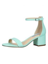 Steve Madden Skórzane sandały w kolorze turkusowym rozmiar: 41. Niebieskie sandały damskie Steve Madden, bez wzorów, z otwartym noskiem, bez obcasa, na koturnie, bez zapięcia. Za 173.99 zł.