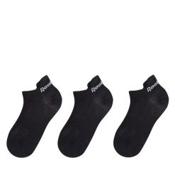 Skarpety krótkie Reebok. Czarne skarpetki damskie Reebok, bez wzorów. Za 59.99 zł.