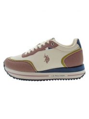 U.S. Polo Assn. Sneakersy w kolorze jasnoróżowo-granatowo-kremowym rozmiar: 40. Brązowe obuwie sportowe damskie U.S. Polo Assn., bez zapięcia. Za 197.63 zł.