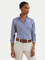 LAUREN RALPH LAUREN Koszula 200970765001 Niebieski Classic Fit. Niebieskie koszule damskie Lauren Ralph Lauren, xl, bez wzorów, z bawełny, bez kołnierzyka, bez ramiączek. Za 669.99 zł.