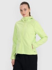 KURTKA DAMSKA 4F SOFTSHELL WIATRODPORNA XL F320. Zielone kurtki damskie 4F, uniwersalny, bez wzorów, z dresówki, bez kaptura. Za 221.41 zł.