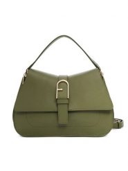 Furla Torebka Flow M WB00996 BX2045 BG 4555S Zielony. Zielone torebki klasyczne damskie Furla, ze skóry, bez dodatków. Za 1,859.00 zł.