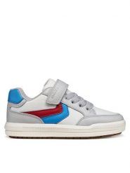 Geox Sneakersy J Arzach Boy J454AA 0FU54 C1129 M Szary. Szare buty sportowe chłopięce Geox, ze skóry, bez zapięcia. Za 229.99 zł.