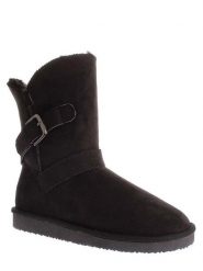 ISLAND BOOT Kozaki zimowe "Eveline" w kolorze czarnym rozmiar: 39. Czarne kozaki damskie Island Boot, na zimę, z materiału, bez obcasa, na platformie, bez zapięcia. Za 127.65 zł.