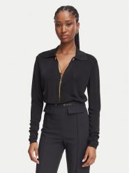 Elisabetta Franchi Body BK-03S-66E2-V440 Czarny Regular Fit. Czarne body i gorsety Elisabetta Franchi, bez wzorów, z wiskozy. Za 1,879.00 zł.