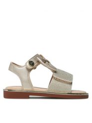 Liu Jo Sandały Mini Sally 520 4A3001 EX149 Złoty. Żółte sandały dziewczęce Liu Jo, ze skóry, bez obcasa, bez zapięcia. Za 349.99 zł.