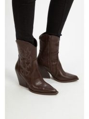 Bellucci Botki w kolorze brązowym rozmiar: 40. Brązowe botki damskie Bellucci, eleganckie, bez obcasa, bez zapięcia. Za 194.95 zł.