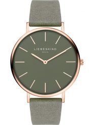 Liebeskind Zegarek kwarcowy w kolorze różowozłoto-zielonym rozmiar: onesize. Zielone, analogowe zegarki damskie Liebeskind, ze stali. Za 346.99 zł.