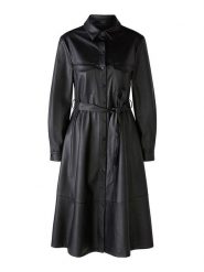 Oui Sukienka w kolorze czarnym ze skóry syntetycznej rozmiar: 34. Czarne sukienki damskie Oui, bez wzorów, ze skóry, bez ramiączek. Za 252.99 zł.