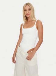 Reebok Body Bodysuit 100200750 Biały Slim Fit. Białe body i gorsety Reebok, bez wzorów, z syntetyku. Za 339.99 zł.
