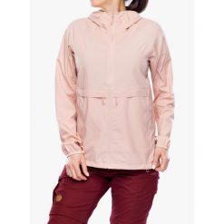 Kurtka przeciwwiatrowa damska Fjallraven High Coast Wind Hoodie. Czerwone kurtki damskie Fjällräven, bez wzorów, bez kaptura. Za 713.99 zł.