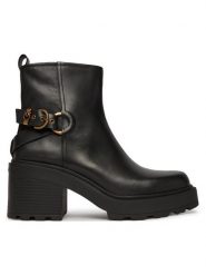 PINKO Botki Altea 03 SD0551P001 Czarny. Czarne botki damskie Pinko, ze skóry, bez obcasa, na słupku, bez zapięcia. Za 1,399.00 zł.