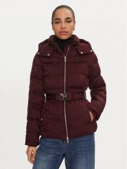 Elisabetta Franchi Kurtka puchowa PI-70D-46E2-V640 Bordowy Regular Fit. Czerwone kurtki damskie Elisabetta Franchi, bez wzorów, z puchu, bez kaptura. Za 2,099.00 zł.