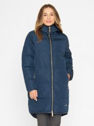 TicketWOMAN Płaszcz pikowany "Stella" w kolorze granatowym rozmiar: 38. Niebieskie płaszcze damskie TicketWOMAN, bez wzorów, bez kaptura. Za 261.67 zł.