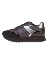 Geox Sneakersy "DORALEA" w kolorze czarnym rozmiar: 37. Czarne obuwie sportowe damskie Geox, bez zapięcia. Za 237.17 zł.