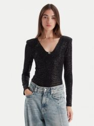 HUGO Body Dammery 50546238 Czarny Slim Fit. Czarne body i gorsety Hugo, bez wzorów, z syntetyku. Za 509.99 zł.