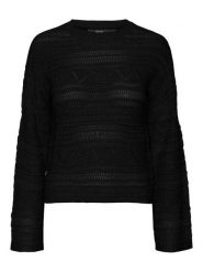 Vero Moda Sweter w kolorze czarnym rozmiar: S. Czarne swetry klasyczne damskie Vero Moda, s, ze splotem, bez kołnierzyka. Za 61.46 zł.