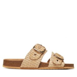 Klapki Call It Spring. Brązowe klapki damskie Call it Spring, bez wzorów, bez obcasa, bez zapięcia. Za 139.99 zł.