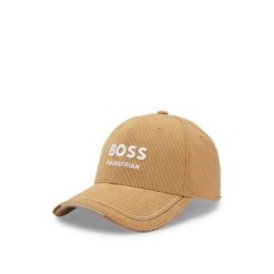 Klasyczna czapka truckerka Boss Equestrian. Brązowe czapki z daszkiem damskie BOSS EQUESTRIAN, bez wzorów, z materiału. Za 230.50 zł.