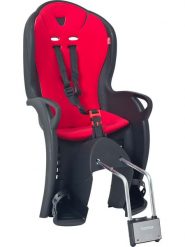 Hamax Fotelik rowerowy "Kiss" w kolorze czarno-czerwonym - 9 m+ rozmiar: onesize. Czarne foteliki rowerowe HAMAX. Za 187.99 zł.
