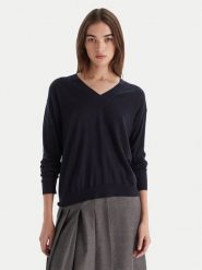 Weekend Max Mara Sweter Fiocchi 2525366042 Granatowy Regular Fit. Niebieskie swetry klasyczne damskie Weekend Max Mara, xl, z wełny, bez kołnierzyka. Za 779.99 zł.