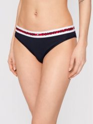Tommy Hilfiger Figi klasyczne UW0UW02455 Granatowy. Niebieskie figi Tommy Hilfiger, bez wzorów, z bawełny. Za 89.99 zł.