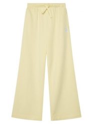 Calvin Klein Jeans Spodnie dresowe LVCKSJC11G Żółty Wide Leg. Żółte jeansy dziewczęce Calvin Klein Jeans, bez wzorów, z bawełny. Za 229.99 zł.