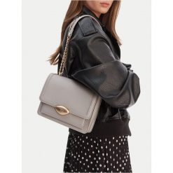 Torebka GINO ROSSI. Szare torebki wieczorowe damskie Gino Rossi, bez wzorów, bez dodatków. Za 299.99 zł.