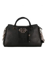 Guess Torebka w kolorze czarnym - 33 x 20 x 11 cm rozmiar: onesize. Czarne torebki klasyczne damskie Guess, z materiału, przez ramię, bez dodatków. Za 507.51 zł.
