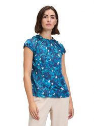 BETTY & CO Bluzka w kolorze granatowo-morsko-białym rozmiar: 42. Niebieskie bluzki damskie Betty & Co, bez wzorów, bez kołnierzyka, bez ramiączek. Za 104.89 zł.