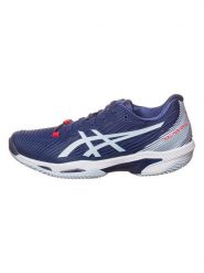 Asics Buty "Solution Speed FF 2 Clay" w kolorze granatowo-błękitnym do tenisa rozmiar: 41,5. Niebieskie obuwie sportowe damskie Asics, tenisowe. Za 250.35 zł.