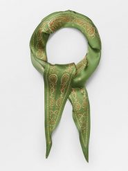 Becksöndergaard Jedwabna chusta "Alonsa" w kolorze zielonym - 117 x 22 cm rozmiar: onesize. Zielone chusty damskie Becksöndergaard, bez wzorów, z jedwabiu. Za 100.04 zł.