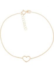 OR ÉCLAT Złota bransoletka "Coeur joli" z elementem ozdobnym rozmiar: onesize. Żółte bransoletki damskie Or Éclat, złote. Za 434.99 zł.