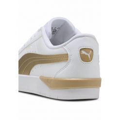 Damskie sneakersy Jada Classic Aqua Metallics PUMA White Alpine Snow Gold. Białe obuwie sportowe damskie Puma, bez zapięcia, tenisowe. W wyprzedaży za 204.00 zł.
