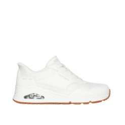 Buty Kobieta Skechers Uno biały. Białe obuwie sportowe damskie Skechers, bez zapięcia. Za 388.99 zł.
