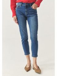 TATUUM Dżinsy - Skinny fit - w kolorze niebieskim rozmiar: 44. Niebieskie jeansy damskie TATUUM, z podwyższonym stanem. Za 209.33 zł.