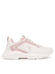 Calvin Klein Sneakersy Low Cut Lace-Up V3A9-83233-1844 D Biały. Białe buty sportowe dziewczęce Calvin Klein, ze skóry, bez zapięcia. Za 479.99 zł.