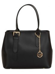 Mia Tomazzi Skórzana torebka w kolorze czarnym - 31 x 24 x 11 cm rozmiar: onesize. Czarne torebki klasyczne damskie Mia Tomazzi, z materiału, na ramię, bez dodatków. Za 319.13 zł.