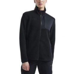 Bluza sportowa damska Craft Adv Explore Pile. Czarne bluzy damskie Craft, xl, bez wzorów, bez kaptura. Za 468.90 zł.