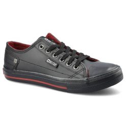 Czarne Trampki Big Star Damskie Modne Półbuty. Czarne trampki damskie Big Star, bez wzorów, ze skóry ekologicznej, bez zapięcia. Za 129.00 zł.