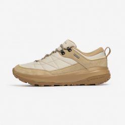 Buty turystyczne damskie Quechua NH500 skóra wodoodporne. Brązowe obuwie trekkingowe damskie QUECHUA, z materiału, bez zapięcia. Za 269.99 zł.
