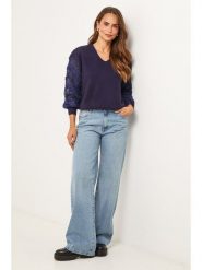 Soft Cashmere Sweter w kolorze fioletowym rozmiar: 34/36. Różowe swetry klasyczne damskie Soft Cashmere, bez kołnierzyka. Za 152.99 zł.