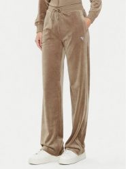 Guess Spodnie dresowe V3BB26 KBXI2 Brązowy Regular Fit. Brązowe spodnie dresowe damskie Guess, l, z aplikacjami, z dresówki. Za 219.99 zł.