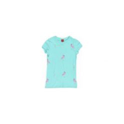 S.Oliver T-Shirt Dziewczęcy L Turkusowy. Niebieskie koszulki i t-shirty dziewczęce S.Oliver, z nadrukiem, z bawełny, z krótkim rękawem. Za 60.00 zł.