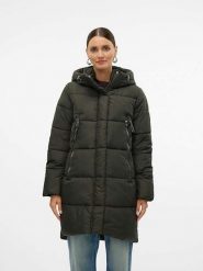 Vero Moda Płaszcz pikowany "Nova" w kolorze zielonym rozmiar: L. Zielone płaszcze damskie Vero Moda, l, bez wzorów, bez kaptura. Za 127.65 zł.
