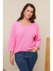 Curvy Lady Sweter w kolorze jasnoróżowym rozmiar: 44/46. Różowe swetry klasyczne damskie Curvy Lady, bez kołnierzyka. Za 118.56 zł.