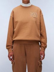 Napapijri Bluza w kolorze jasnobrązowym rozmiar: L. Brązowe bluzy damskie Napapijri, l, bez wzorów, bez kaptura. Za 149.31 zł.