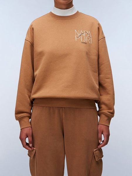 Napapijri Bluza w kolorze jasnobrązowym rozmiar: L. Brązowe bluzy damskie Napapijri, l, bez wzorów, bez kaptura. Za 149.66 zł.